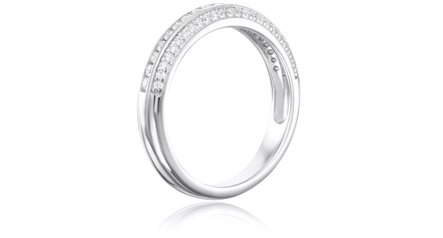 серебряное женское кольцо